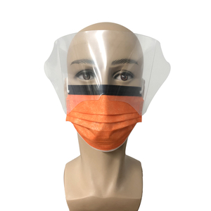 Máscara facial antiembaçante não tecido com alça preta antibrilho