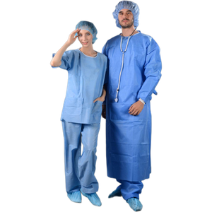 Fato de esfoliação descartável Fato de esfoliação reutilizável Médico enfermeira Fato de esfoliação uniforme hospitalar